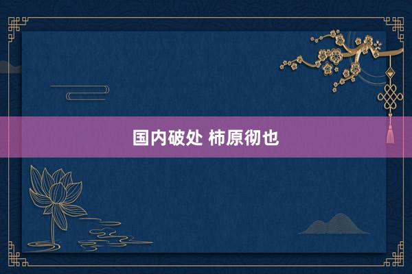 国内破处 柿原彻也