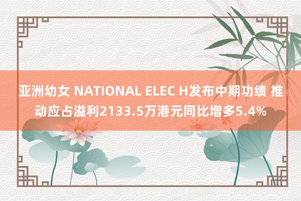亚洲幼女 NATIONAL ELEC H发布中期功绩 推动应占溢利2133.5万港元同比增多5.4%